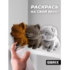 Картонный 3D конструктор Три котика / 3Д пазл QBRIX