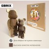 Картонный 3D конструктор Дизайнерские мишки / 3D пазл QBRIX